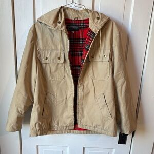 Vintage Trumpeter Canvass Jacket‎ with Red Plaid Interior